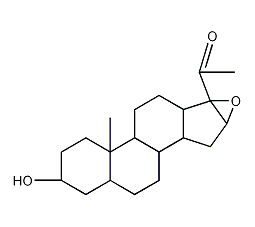 16 Alpha,17-epoxy-3 beta-hydroxy-5 alpha-pregnan-20-one picture