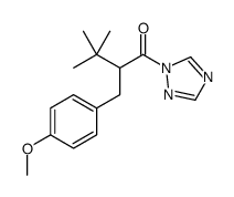 2-[(4-methoxyphenyl)methyl]-3,3-dimethyl-1-(1,2,4-triazol-1-yl)butan-1-one Structure