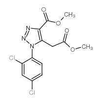 METHYL 1-(2,4-DICHLOROPHENYL)-5-(2-METHOXY-2-OXOETHYL)-1H-1,2,3-TRIAZOLE-4-CARBOXYLATE Structure