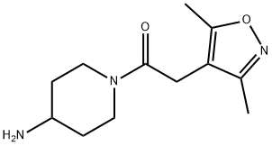 1-(4-aminopiperidin-1-yl)-2-(3,5-dimethylisoxazol-4-yl)ethan-1-one picture