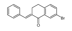 2-benzylidene-7-bromo-3,4-dihydronaphthalen-1-one结构式