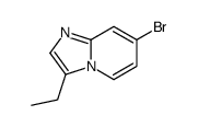 7-bromo-3-ethyl-imidazo[1,2-a]pyridine结构式