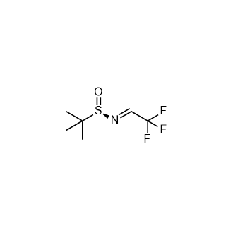 (R)-2-Methyl-N-(2,2,2-trifluoroethylidene)propane-2-sulfinamide structure