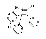 4-(2-Amino-5-chlorophenyl)-1,4-diphenyl-1,3-diazetidine-2-thione Structure