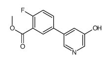 methyl 2-fluoro-5-(5-hydroxypyridin-3-yl)benzoate结构式