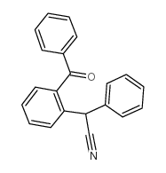 2-(2-苯甲酰基苯基)-2-苯乙腈结构式