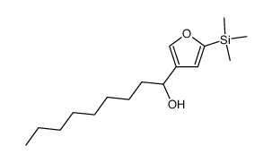 4-(1-hydroxynonyl)-2-trimethylsilylfuran结构式