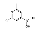 2-Chloro-6-methylpyridine-4-boronic acid structure