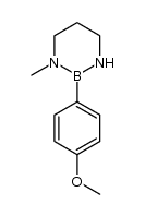 2-(4-methoxyphenyl)-1-methyl-1,3,2-diazaborinane结构式