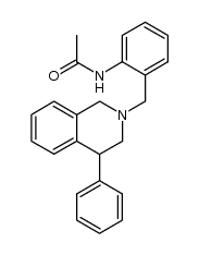 2-(o-acetylaminobenzyl)-4-phenyl-1,2,3,4-tetrahydroisoquinoline Structure