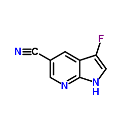 3-Fluoro-1H-pyrrolo[2,3-b]pyridine-5-carbonitrile Structure