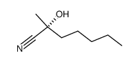 (R)-2-HYDROXY-2-METHYL-HEPTANENITRILE structure