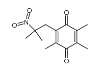 2,3,5-trimethyl-6-(2-methyl-2-nitropropyl)cyclohexa-2,5-diene-1,4-dione结构式