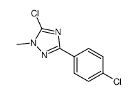 5-chloro-3-(4-chlorophenyl)-1-methyl-1,2,4-triazole Structure