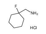 (1-Fluorocyclohexyl)Methanamine Hydrochloride Structure