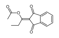 1-(1,3-dioxoinden-2-ylidene)propyl acetate Structure