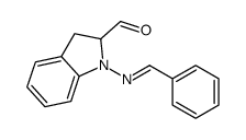 1-(benzylideneamino)-2,3-dihydroindole-2-carbaldehyde结构式