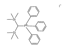 (bis(trimethylsilyl)methyl)triphenylphosphonium iodide Structure