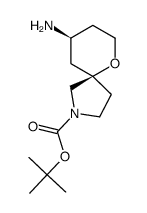 Racemic-(5R,9S)-tert-butyl 9-amino-6-oxa-2-azaspiro[4.5]decane-2-carboxylate结构式