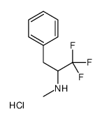 1,1,1-trifluoro-N-methyl-3-phenylpropan-2-amine,hydrochloride结构式