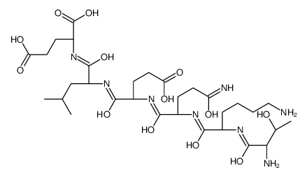 threonyl-lysyl-glutaminyl-glutamyl-leucyl-glutamic acid Structure