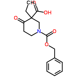 1-Benzyl 3-ethyl 4-oxopiperidine-1,3-dicarboxylate Structure