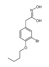 2-(3-Bromo-4-butoxyphenyl)acetohydroxamic acid structure