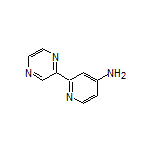 2-(吡嗪-2-基)吡啶-4-胺结构式