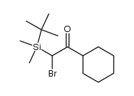 1-bromo-1-(tert-butyldimethylsilyl)-2-cyclohexyl-2-ethanone Structure