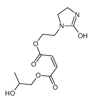 Maleic acid 1-(2-hydroxypropyl)4-[2-(2-oxo-1-imidazolidinyl)ethyl] ester Structure