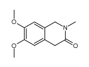 1,4-dihydro-6,7-dimethoxy-2-methylisoquinolin-3(2H)-one结构式