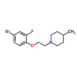 1-[2-(4-Bromo-2-fluorophenoxy)ethyl]-4-methylpiperidine结构式