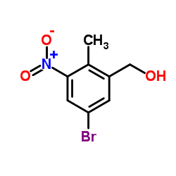 (5-Bromo-2-methyl-3-nitrophenyl)methanol结构式