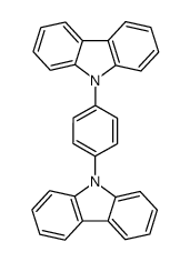 9,9-(1,4-亚苯基)双-9H-咔唑结构式