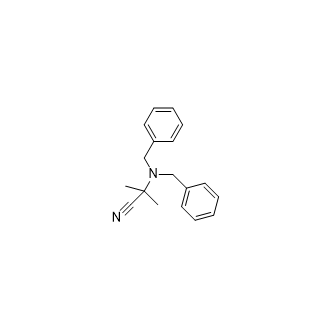 2-(Dibenzylamino)-2-methylpropanenitrile structure