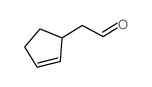 2-Cyclopentene-1-acetaldehyde structure