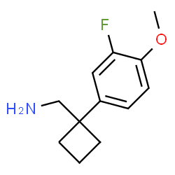 (1-(3-fluoro-4-methoxyphenyl)cyclobutyl)methanamine hydrochloride picture