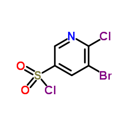 5-Bromo-6-chloropyridine-3-sulfonyl chloride Structure