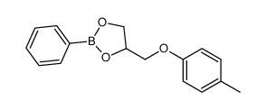 benzeneboronic acid cyclic [(p-tolyloxy)methyl]ethylene ester Structure