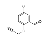 5-CHLORO-2-(2-PROPYNYLOXY)BENZENECARBALDEHYDE Structure