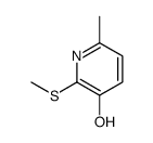 6-Methyl-2-(methylthio)-3-pyridinol structure