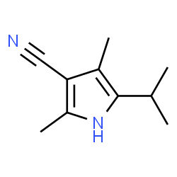 1H-Pyrrole-3-carbonitrile,2,4-dimethyl-5-(1-methylethyl)-(9CI) structure