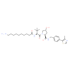 (S,R,S)-AHPC-C9-NH2hydrochloride结构式