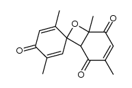 2',3,5',6-tetramethyl-7-oxaspiro[bicyclo[4.2.0]oct[3]ene-8,1'-cyclohexa[2,5]diene]-2,4',5-trione Structure