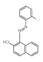 2-Naphthalenol,1-[2-(2-chlorophenyl)diazenyl]- Structure