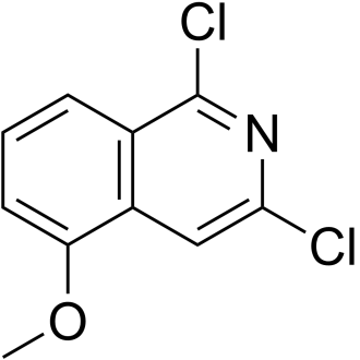 1,3-二氯-5-甲氧基异喹啉结构式