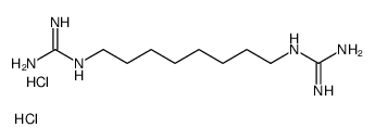 N,N'''-1,8-octanediylbisguanidine dihydrochloride结构式