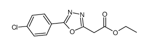 ethyl 2-(5-(4-chlorophenyl)-1,3,4-oxadiazol-2-yl)acetate Structure