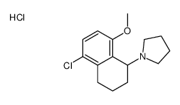 1-(5-chloro-8-methoxy-1,2,3,4-tetrahydronaphthalen-1-yl)pyrrolidine,hydrochloride Structure