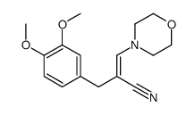 3-Morpholino-2-veratrylacrylonitrile structure